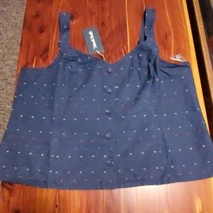 Tank top with adjustable straps